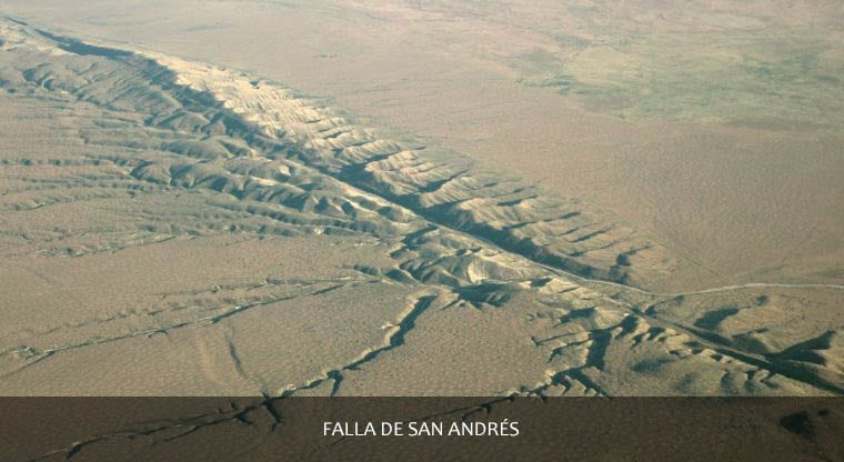 Las fallas de las placas tectónicas de la tierra que ocasionan desastres