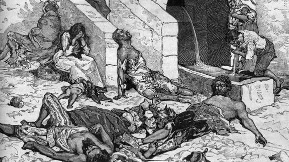 ilustración de la peste